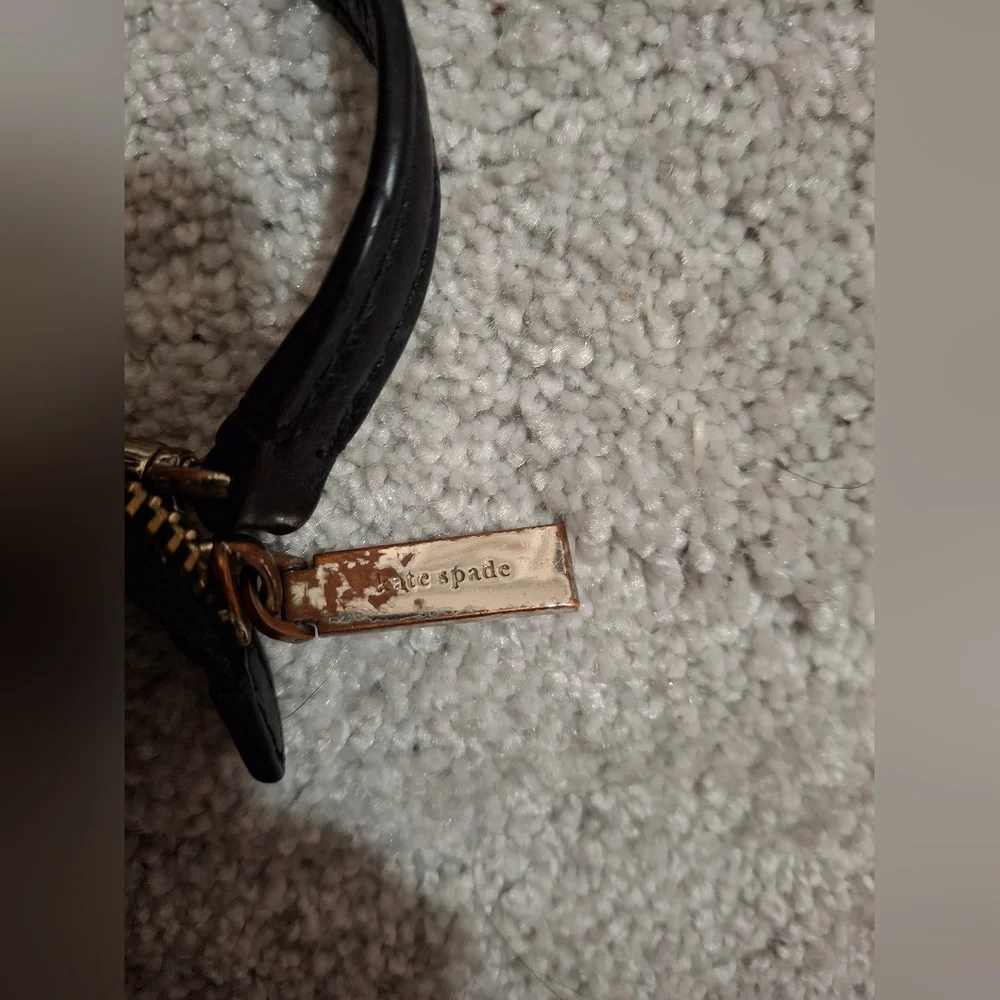 Kate Spade Leila Small Flap Black Pebbled Crossbody Bag - Picture 6 of 6